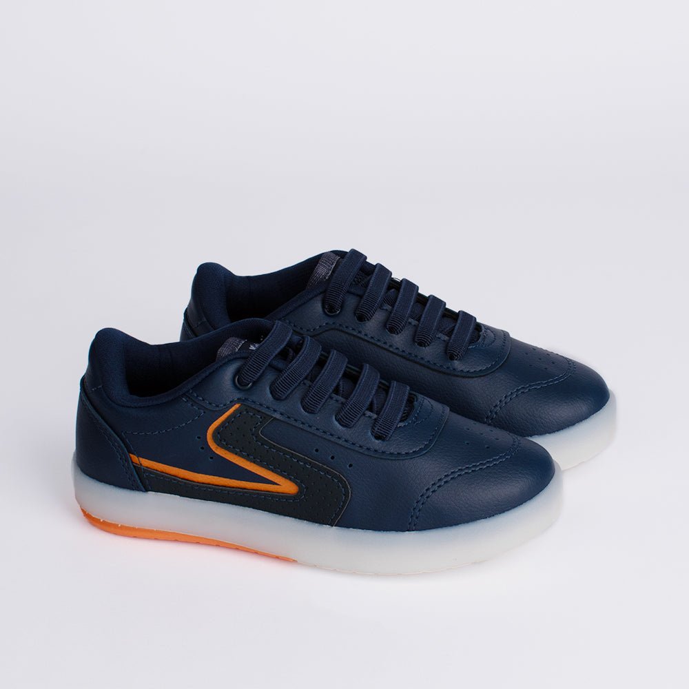 TENIS INFANTIL MENINO KIDY HYPE LED MARINHO - Kidy Calçados - Tênis
