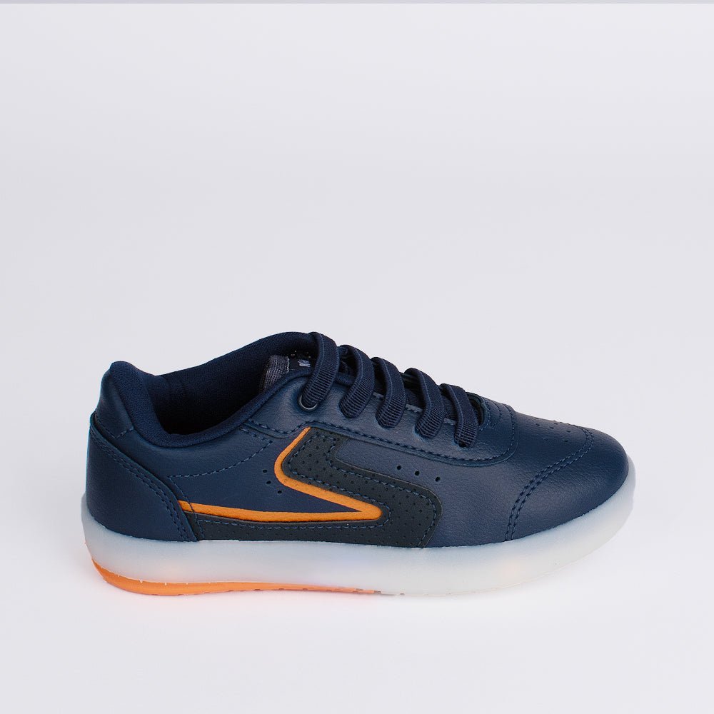 TENIS INFANTIL MENINO KIDY HYPE LED MARINHO - Kidy Calçados - Tênis