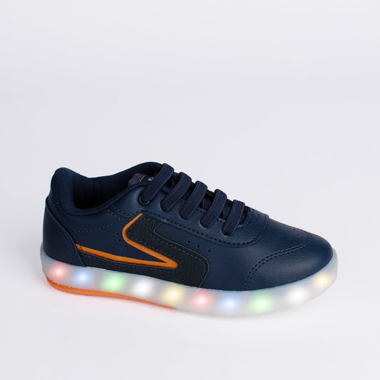 TENIS INFANTIL MENINO KIDY HYPE LED MARINHO - Kidy Calçados - Tênis