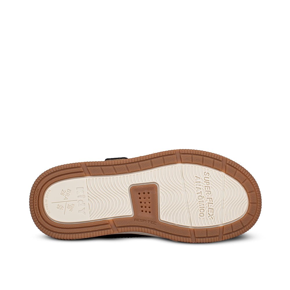 Tênis Infantil Menino Kidy K360 Casual Conforto Café/Marrom Estiloso - Kidy Calçados - 