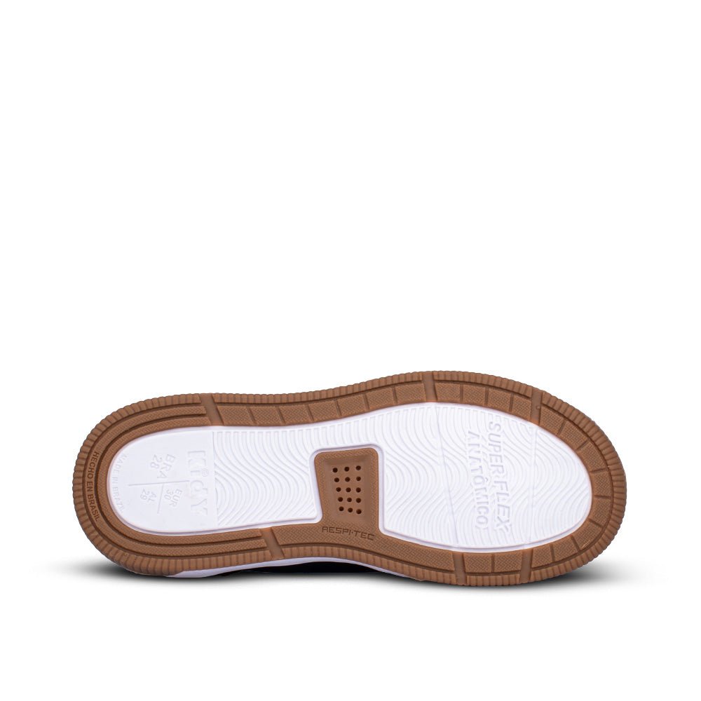 Tênis Infantil Menino Kidy K360 Casual Conforto Marinho Sola TR Flexível e Cadarço - Kidy Calçados - 