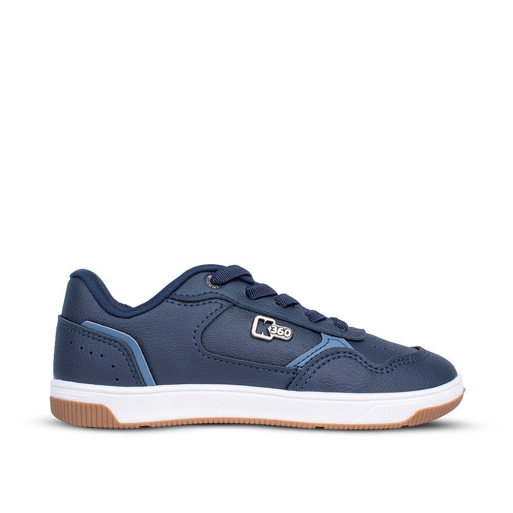 Tênis Infantil Menino Kidy K360 Casual Conforto Marinho Sola TR Flexível e Cadarço - Kidy Calçados - 