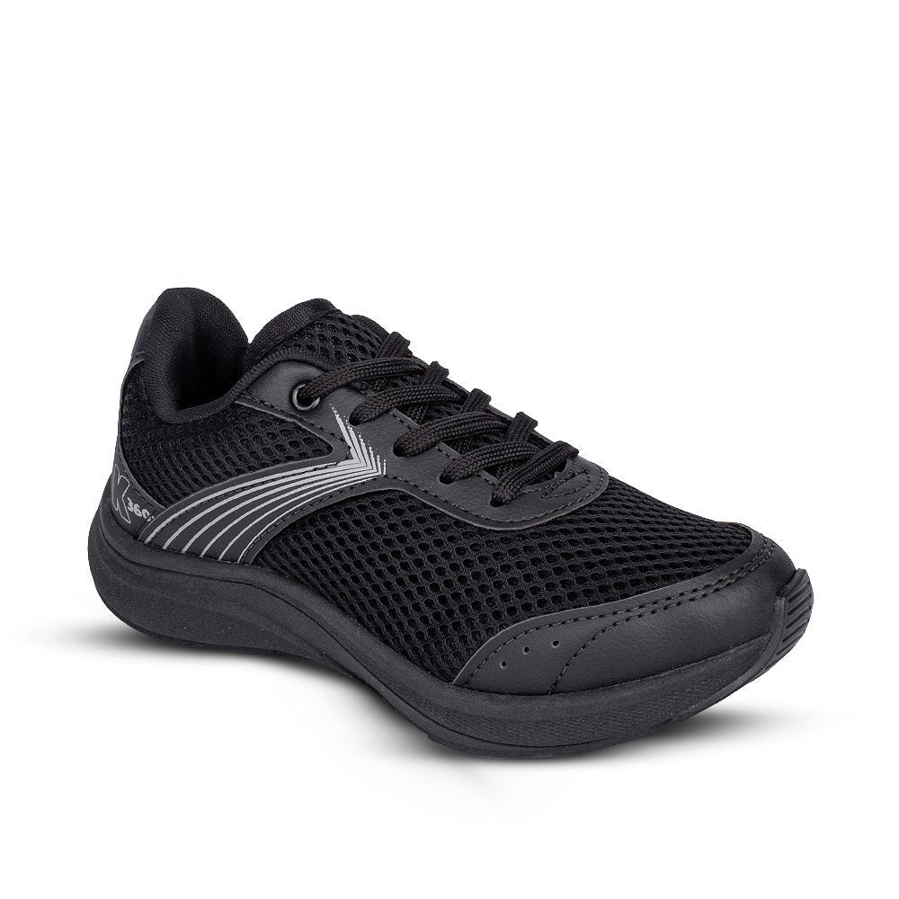 Tênis Infantil Menino Kidy K360 Energy 2 Preto Velcro e Elástico Esportivo - Kidy Calçados - 