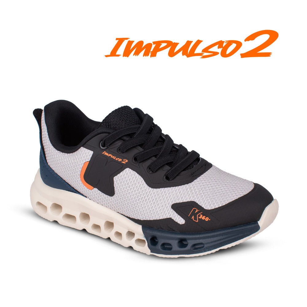 Tênis Infantil Menino Kidy K360 Impulso 2 Preto Calce Fácil - Kidy Calçados -