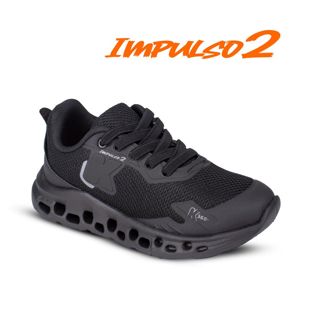 Tênis Infantil Menino Kidy K360 Impulso 2 Preto Conforto - Kidy Calçados -