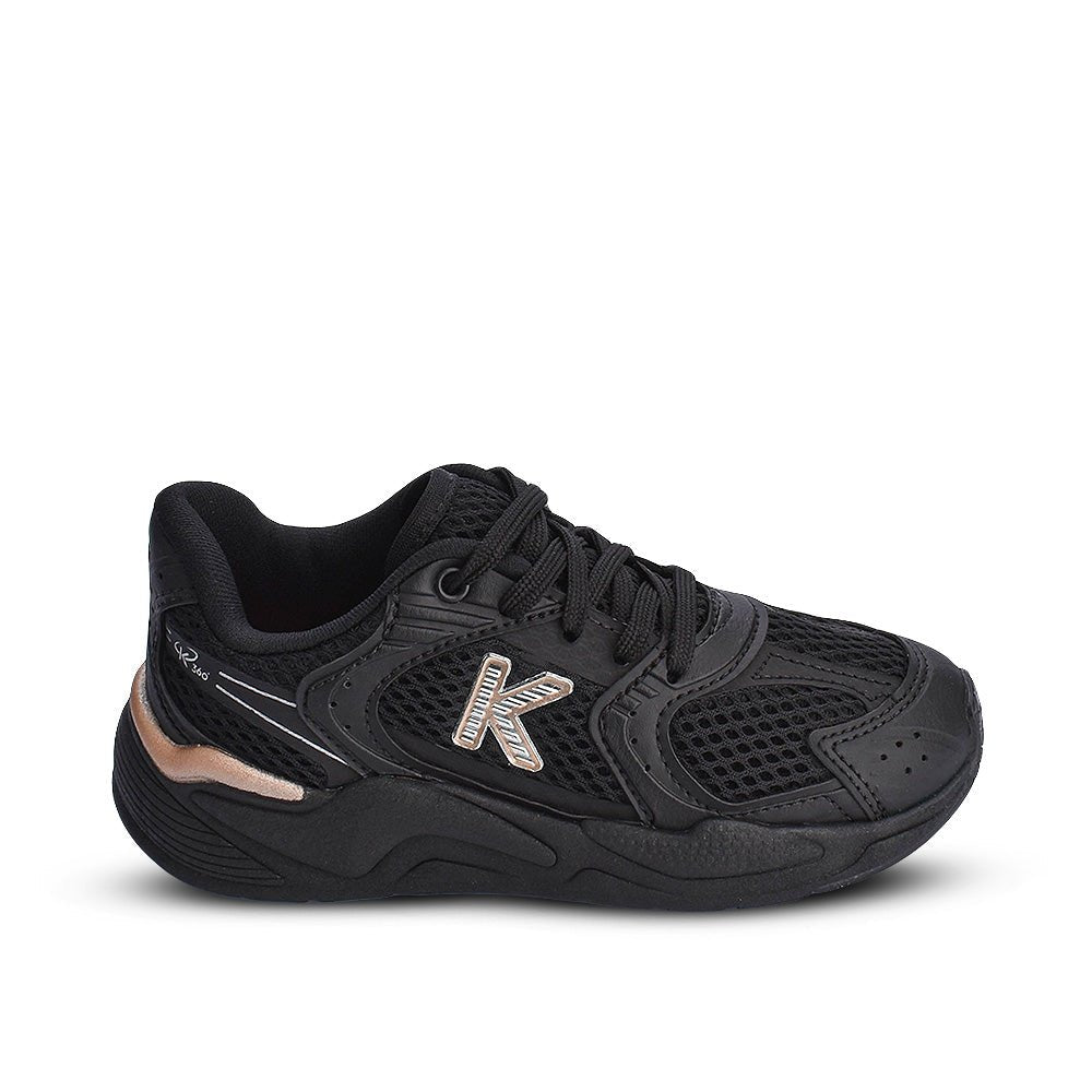 Tênis Infantil Menino Kidy K360 Retro Preto/Ouro - Kidy Calçados - Tênis