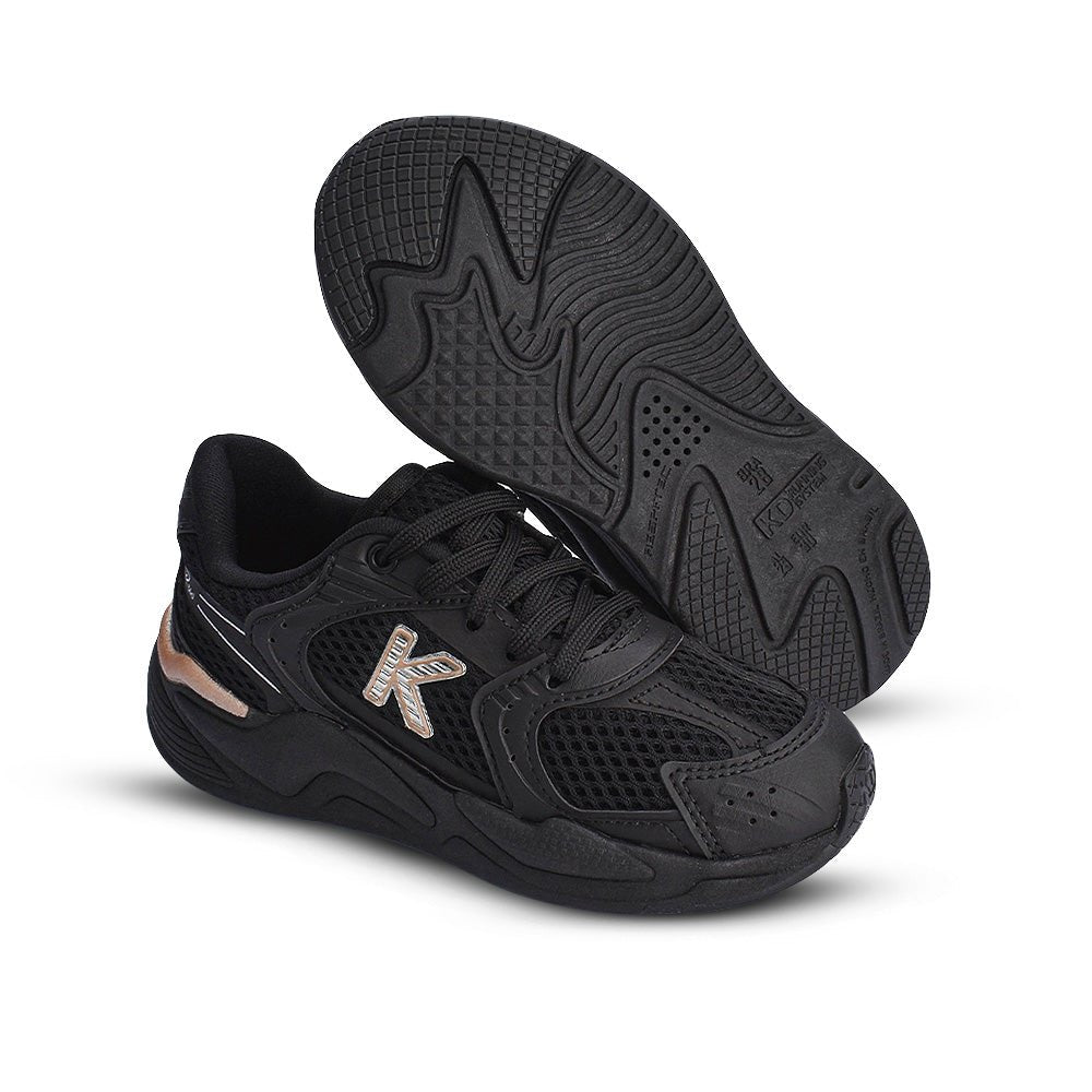 Tênis Infantil Menino Kidy K360 Retro Preto/Ouro - Kidy Calçados - Tênis