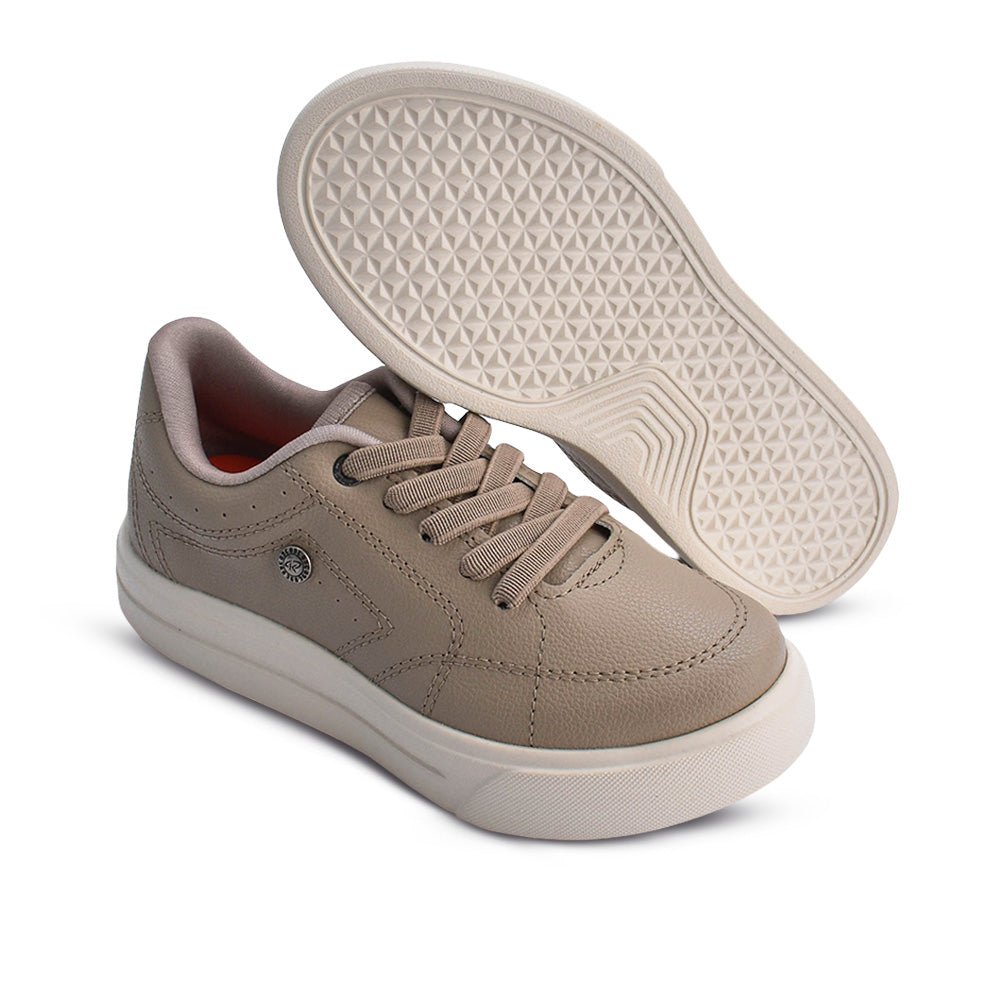 Tênis Infantil Menino Kidy K360 Ultra Leve Taupe Conforto e Leveza - Kidy Calçados - Tênis