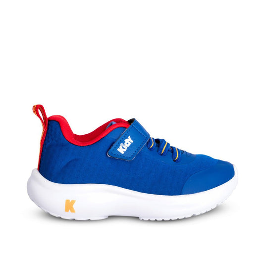 Tênis Infantil Menino Kidy Nuvem Azul Royal Amarelo e Vermelho - Kidy Calçados - Tênis