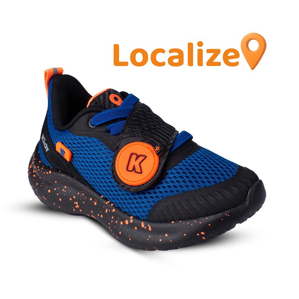 Tênis Infantil Menino Kidy Nuvem Localize Azul Royal - Chip Localizador - Kidy Calçados - Tênis