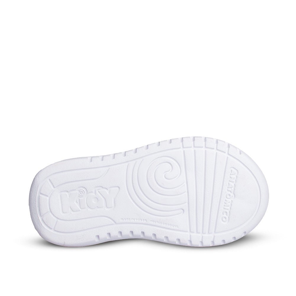 Tênis Infantil Menino Kidy Soft Branco/Cinza Conforto e Leveza - Kidy Calçados - 