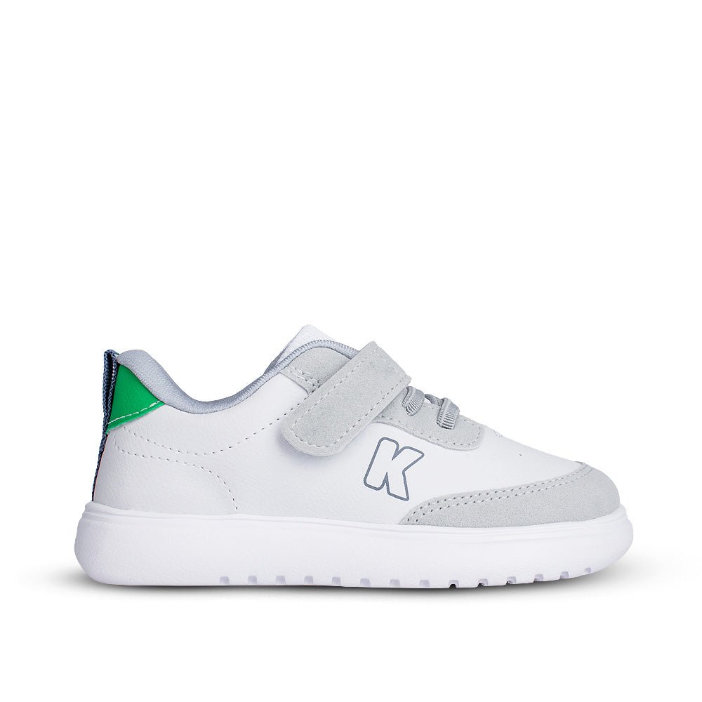 Tênis Infantil Menino Kidy Soft Branco/Cinza Conforto e Leveza - Kidy Calçados - 