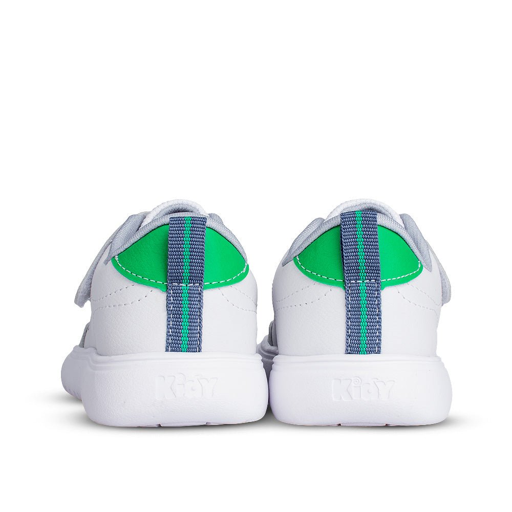 Tênis Infantil Menino Kidy Soft Branco/Cinza Conforto e Leveza - Kidy Calçados - 