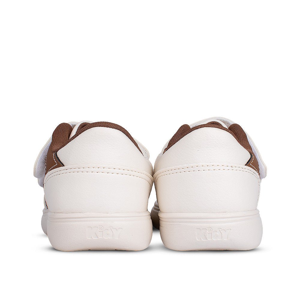 Tênis Infantil Menino Kidy Soft Off White Fecho Duplo e Conforto - Kidy Calçados - 