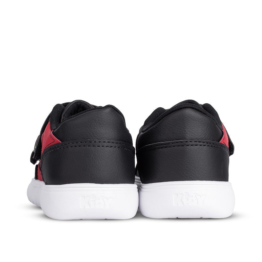 Tênis Infantil Menino Kidy Soft Preto/Vermelho Fecho Duplo e Conforto - Kidy Calçados - 