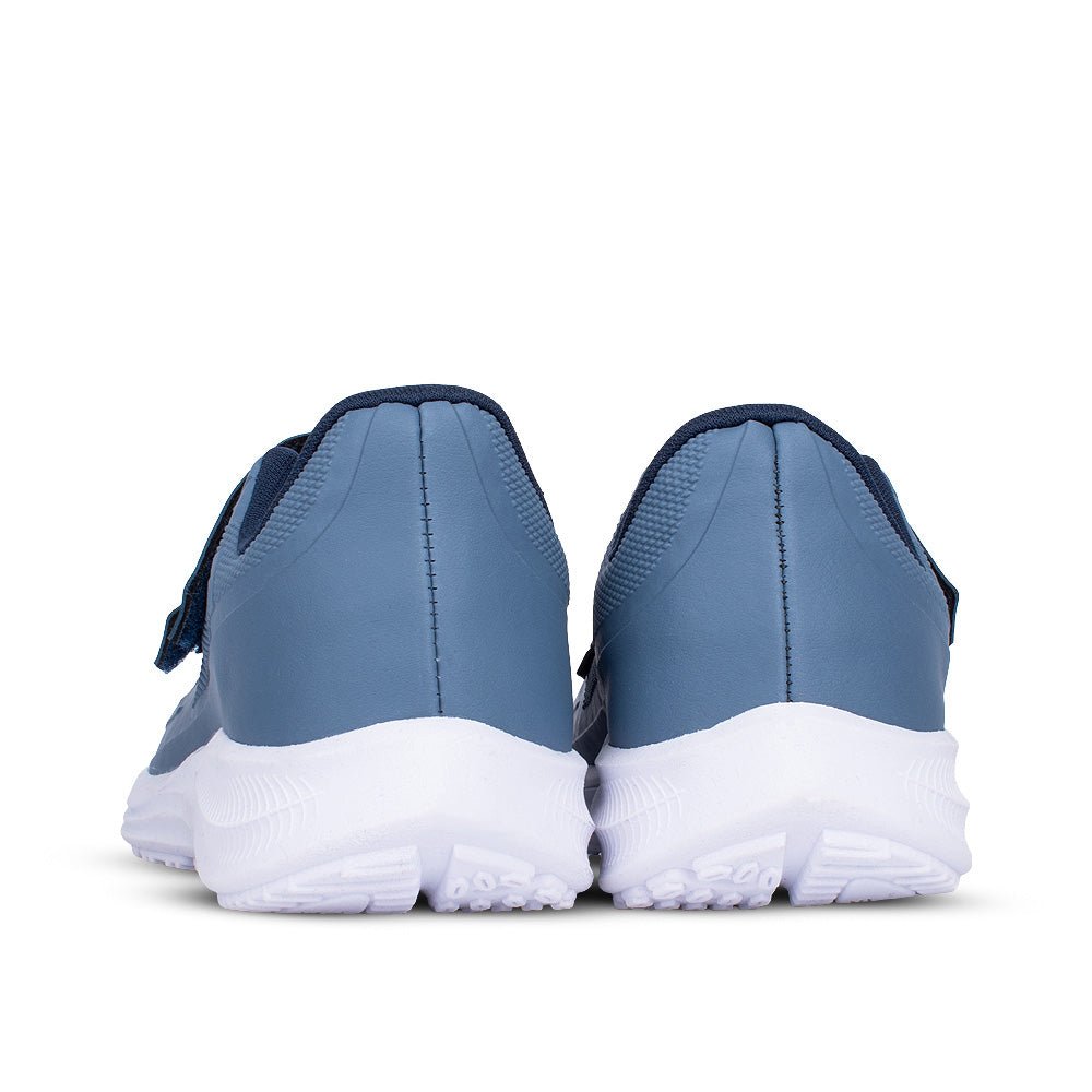 Tênis Infantil Menino Kidy Super Conforto Azul Stone Velcro Duplo - Kidy Calçados - 