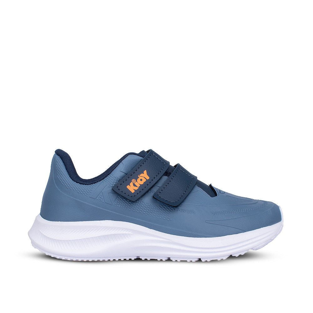 Tênis Infantil Menino Kidy Super Conforto Azul Stone Velcro Duplo - Kidy Calçados - 