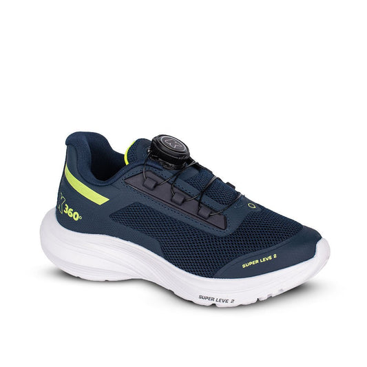 Tênis infantil Menino Kidy Super Leve Disc Marinho/Verde - Kidy Calçados - 