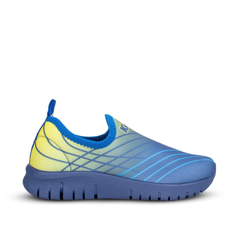 Tênis Infantil Menino Kidy Ultra Flex Azul e Verde Copa Do Mundo Esportivo - Kidy Calçados - 