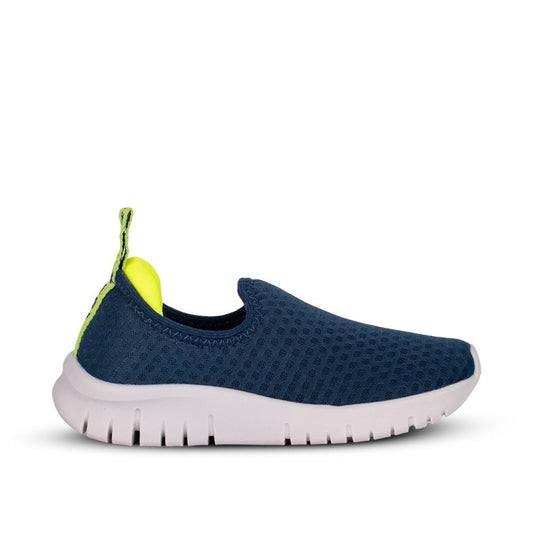 Tênis Infantil Menino Kidy Ultra Flex Marinho e Amarelo Neon + Caixa Surpresa - Kidy Calçados - Tênis