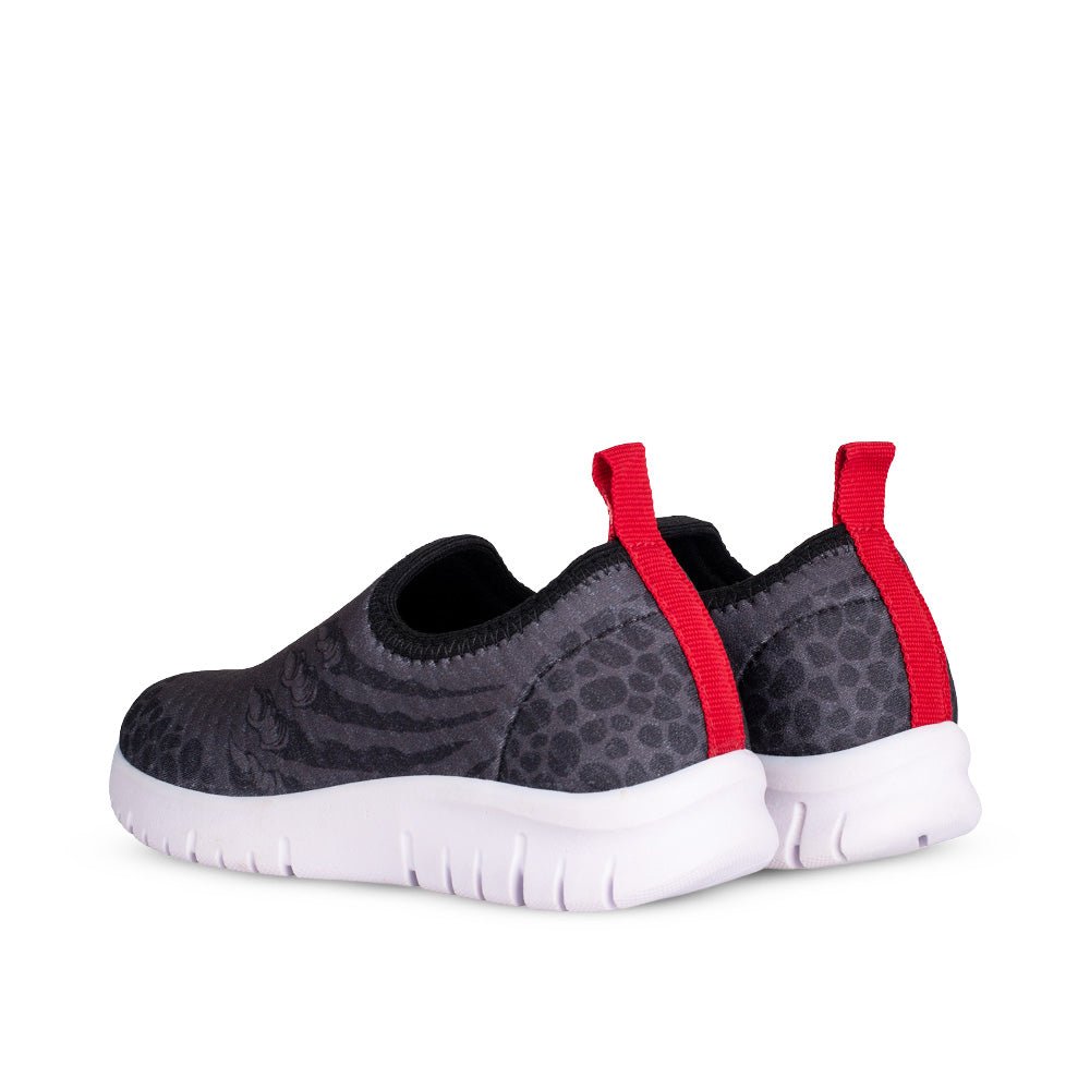 Tênis Infantil Menino Kidy Ultra Flex Preto e Vermelho Confortável e Flexível - Kidy Calçados - Tênis