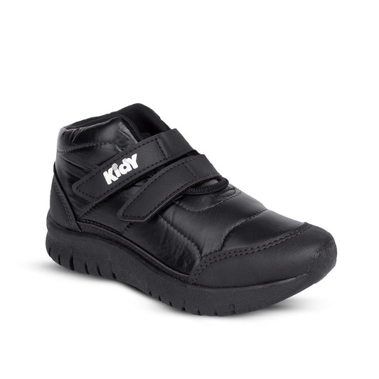 Tênis Infantil Menino Kidy Ultra Flex Preto Sola Flexível e Tiras Aderentes - Kidy Calçados - 