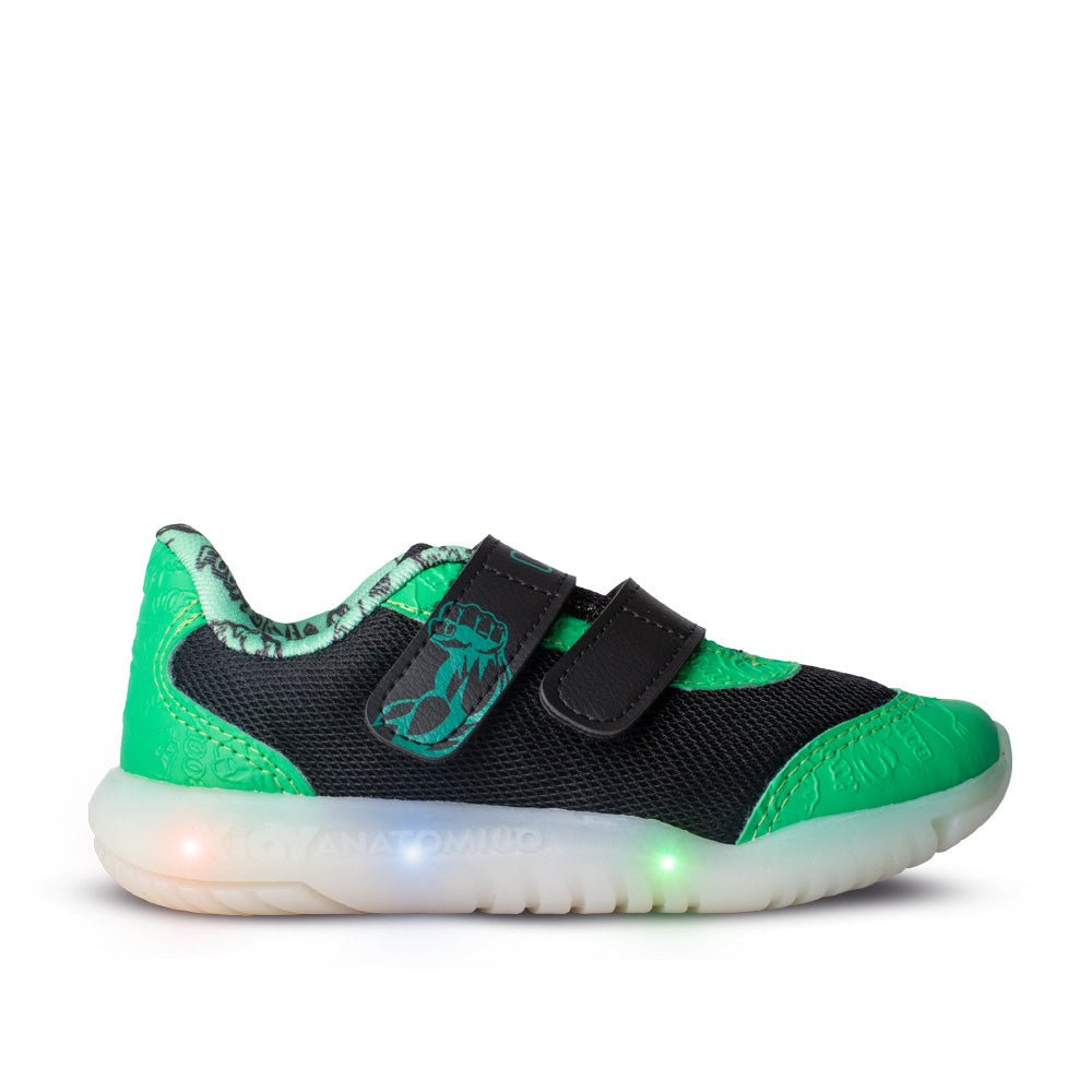 TENIS INFANTIL MENINO LED KIDY FLEX LIGHT PRETO/VERDE Kidy - Kidy Calçados - Tênis