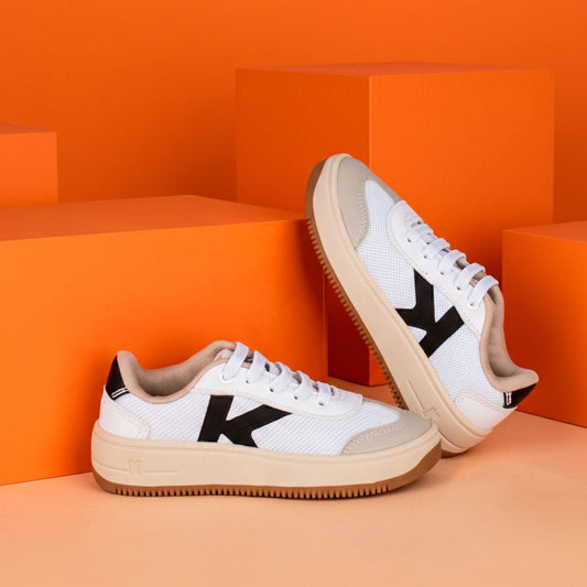 TENIS K360 NOVA YORK BRANCO/PRETO Kidy - Kidy Calçados - Tênis