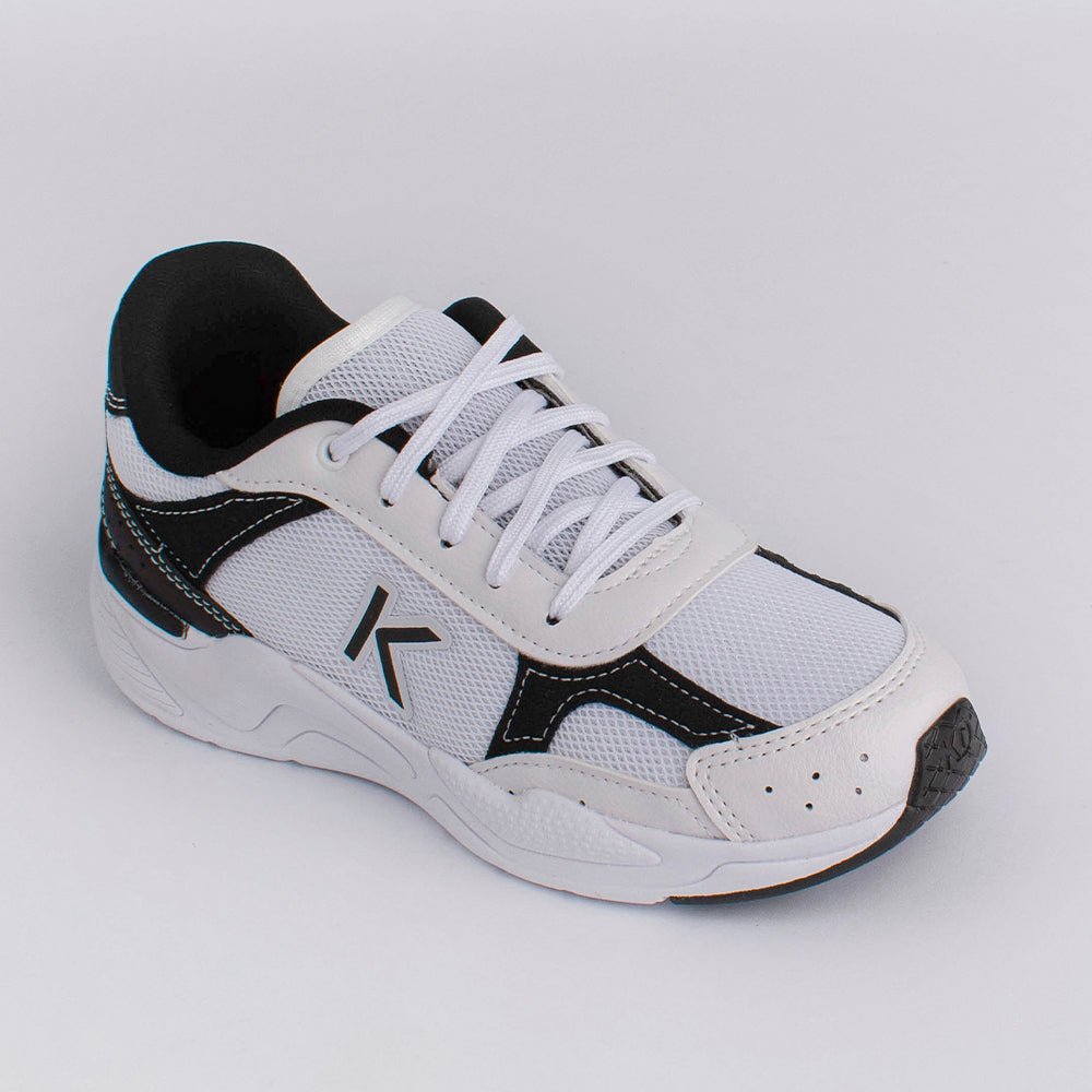 TENIS K360 RETRO BRANCO/PRETO Kidy - Kidy Calçados - Tênis