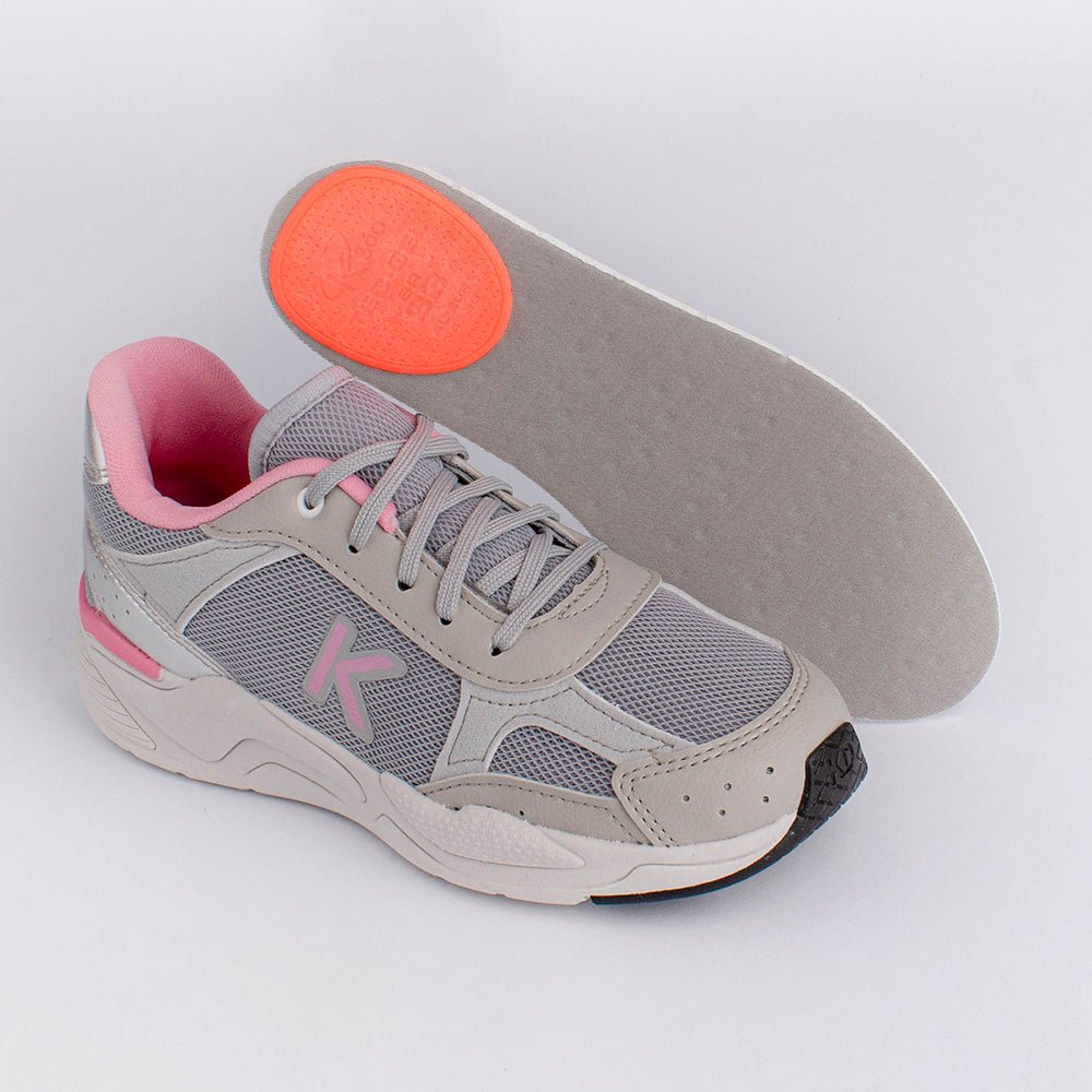 Tênis K360 Retro Cinza e Rosa - Kidy Calçados - Tênis