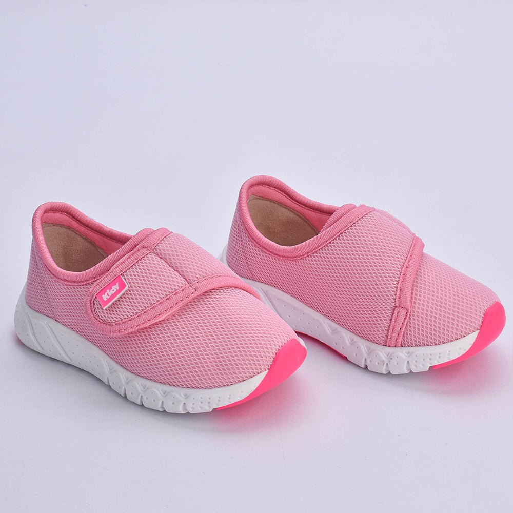 Tênis Kidy Bebê Equilíbrio Rosa com Pink Neon - Confortável, Leve e com Tecnologia Equilíbrio - Kidy Calçados - Tênis