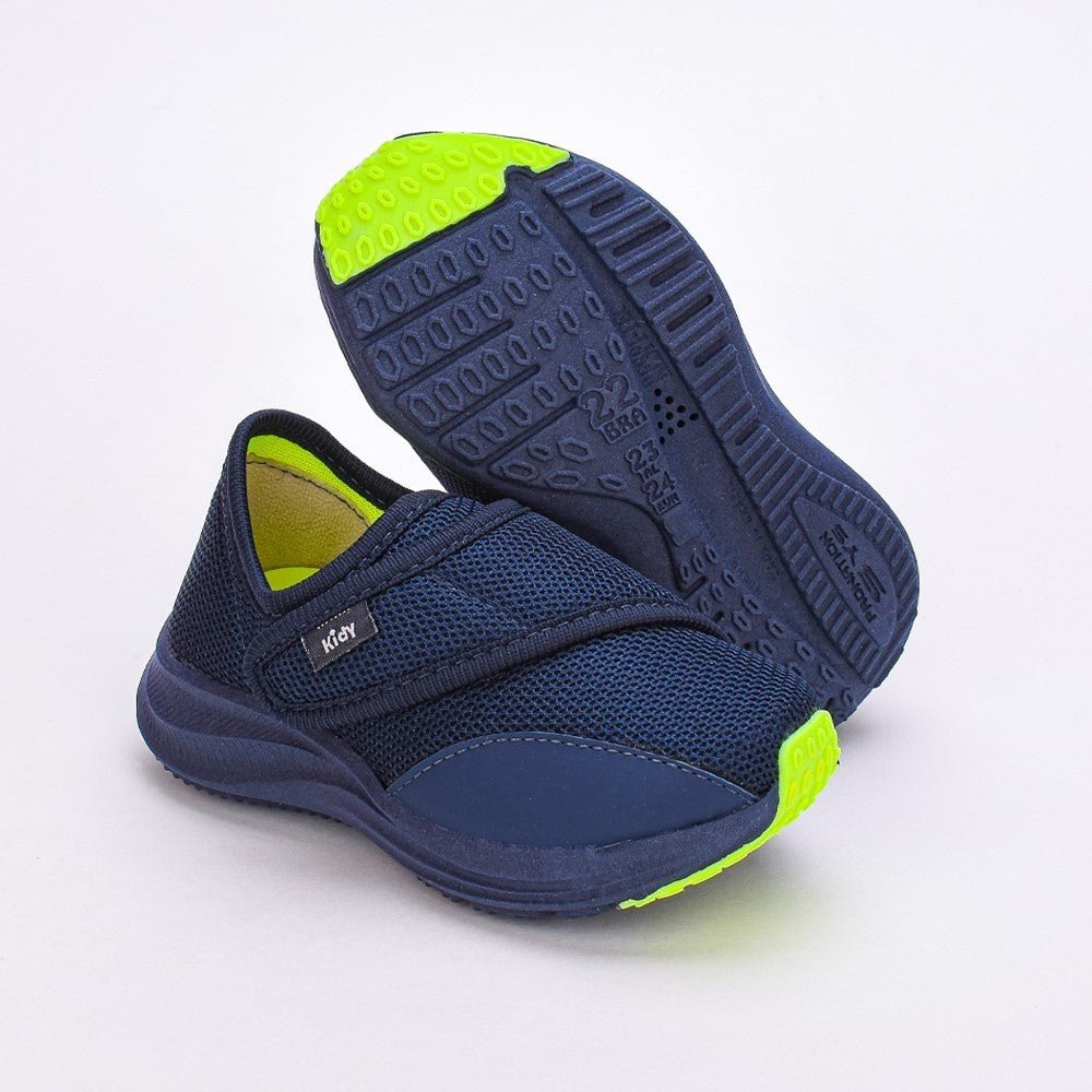 TÊNIS KIDY ENERGY BABY RESPI - TEC MARINHO/LARANJA/AMARELO Kidy - Kidy Calçados - Tênis