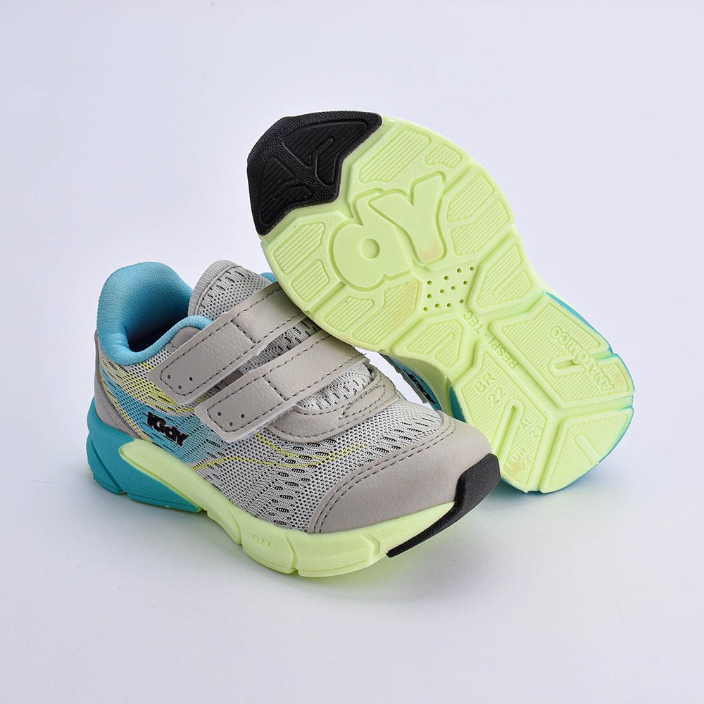 TÊNIS KIDY ENERGY BABY RESPITEC CINZA/AZUL PISCINA Kidy - Kidy Calçados - Tênis