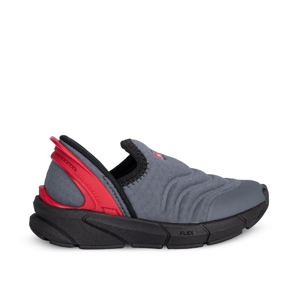 Tênis Kidy Energy Baby Respitec Grafite e Vermelho - Kidy Calçados - Tênis