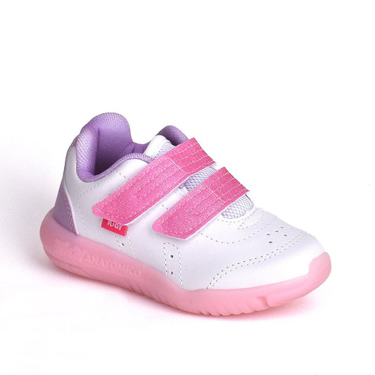 TENIS KIDY FLEX LIGHT BRANCO/ROSA/LILAS Kidy - Kidy Calçados - Tênis
