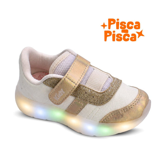 Tênis Kidy Flex Light Ouro - Kidy Calçados - Tênis