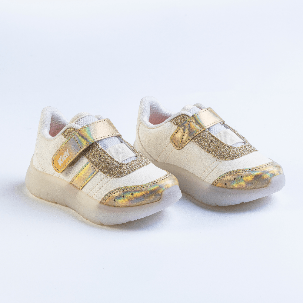 Tênis Kidy Flex Light Ouro - Kidy Calçados - Tênis