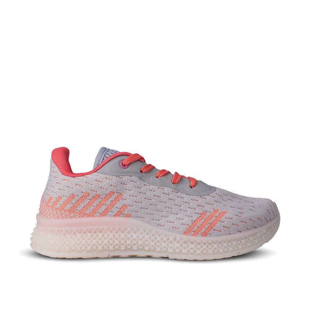 TENIS KIDY ILLUSION-TEC CINZA/CORAL - Kidy Calçados -