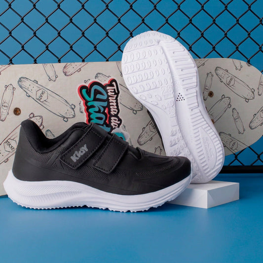 Tênis Kidy Menino Super Conforto Respitec Preto Infantil - Kidy Calçados - 