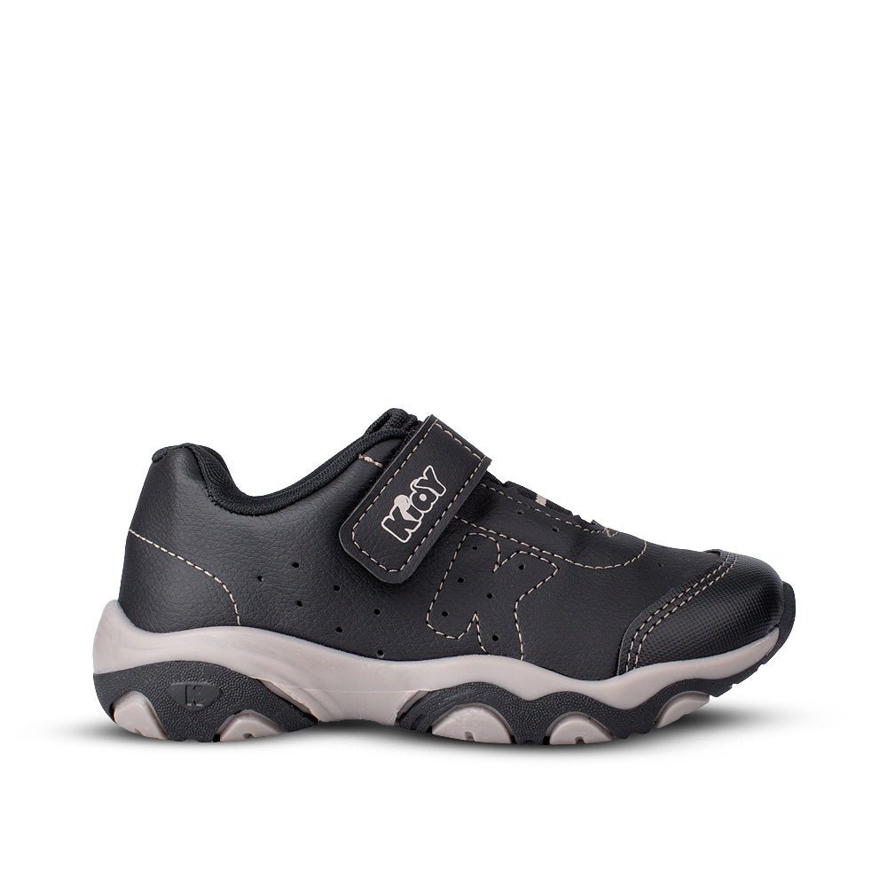 TENIS KIDY PLAY RESPITEC PRETO/BEGE - Kidy Calçados -