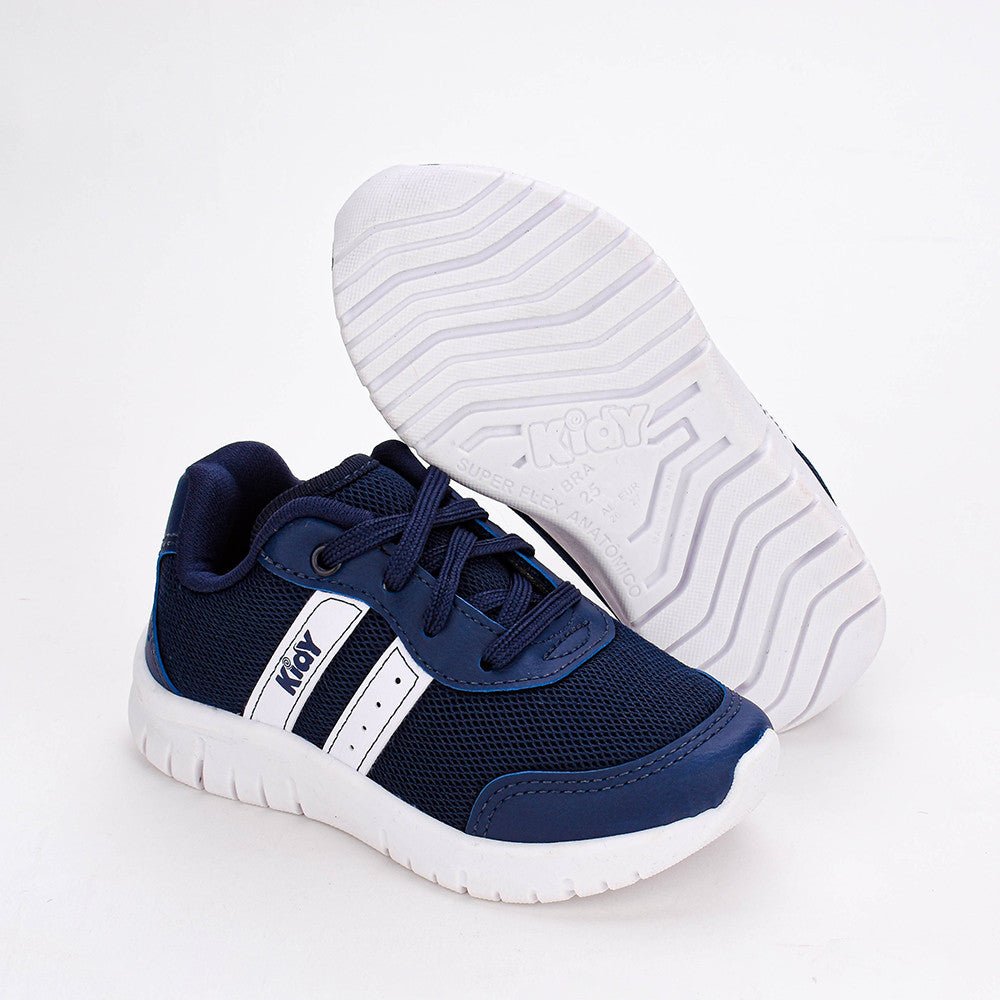 TENIS KIDY ULTRA FLEX MARINHO/BRANCO/AZUL Kidy - Kidy Calçados - Tênis
