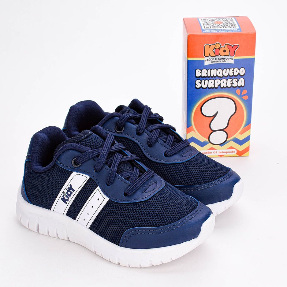 TENIS KIDY ULTRA FLEX MARINHO/BRANCO/AZUL Kidy - Kidy Calçados - Tênis