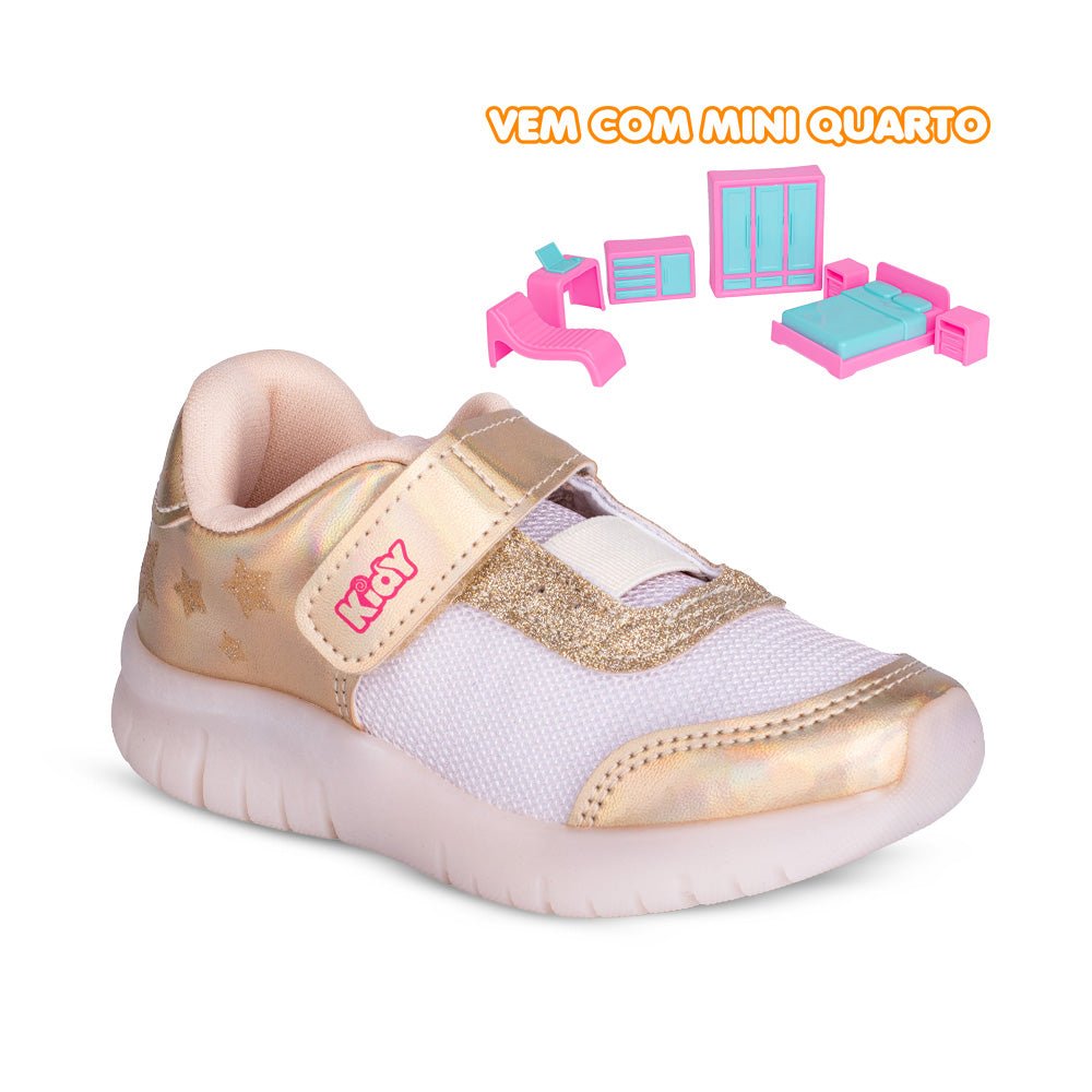 TENIS KIDY ULTRA FLEX OURO Kidy - Kidy Calçados - Tênis