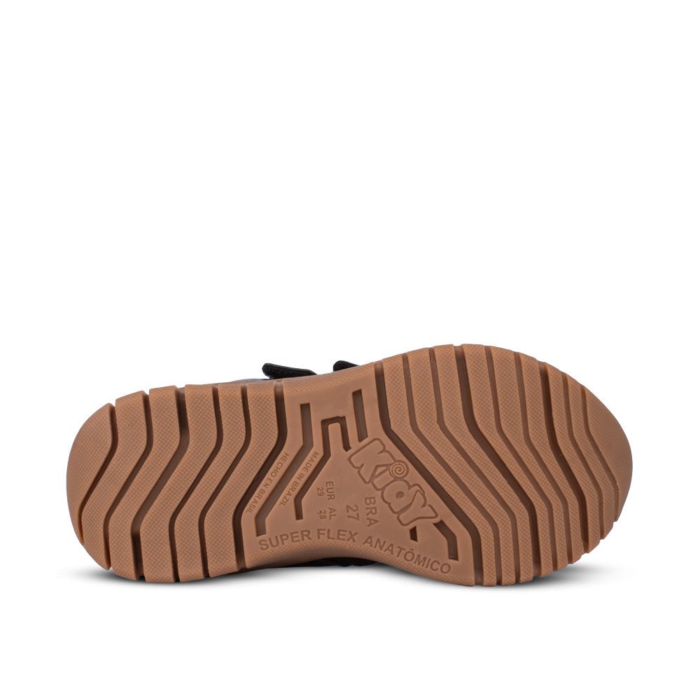 TENIS KIDY ULTRA FLEX PRETO/CREPE - Kidy Calçados - 