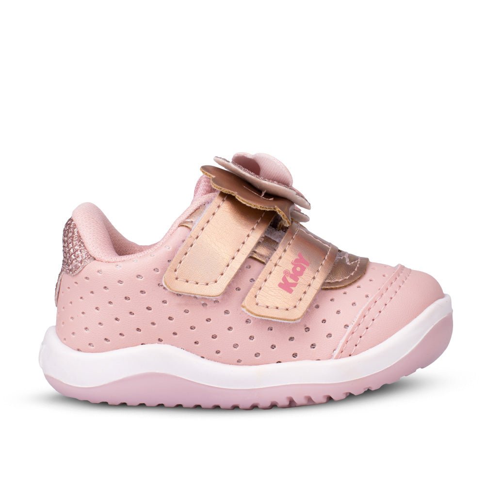 Tênis Menina Infantil Kidy Colors Equilíbrio Nude e Bronze - Kidy Calçados - Tênis