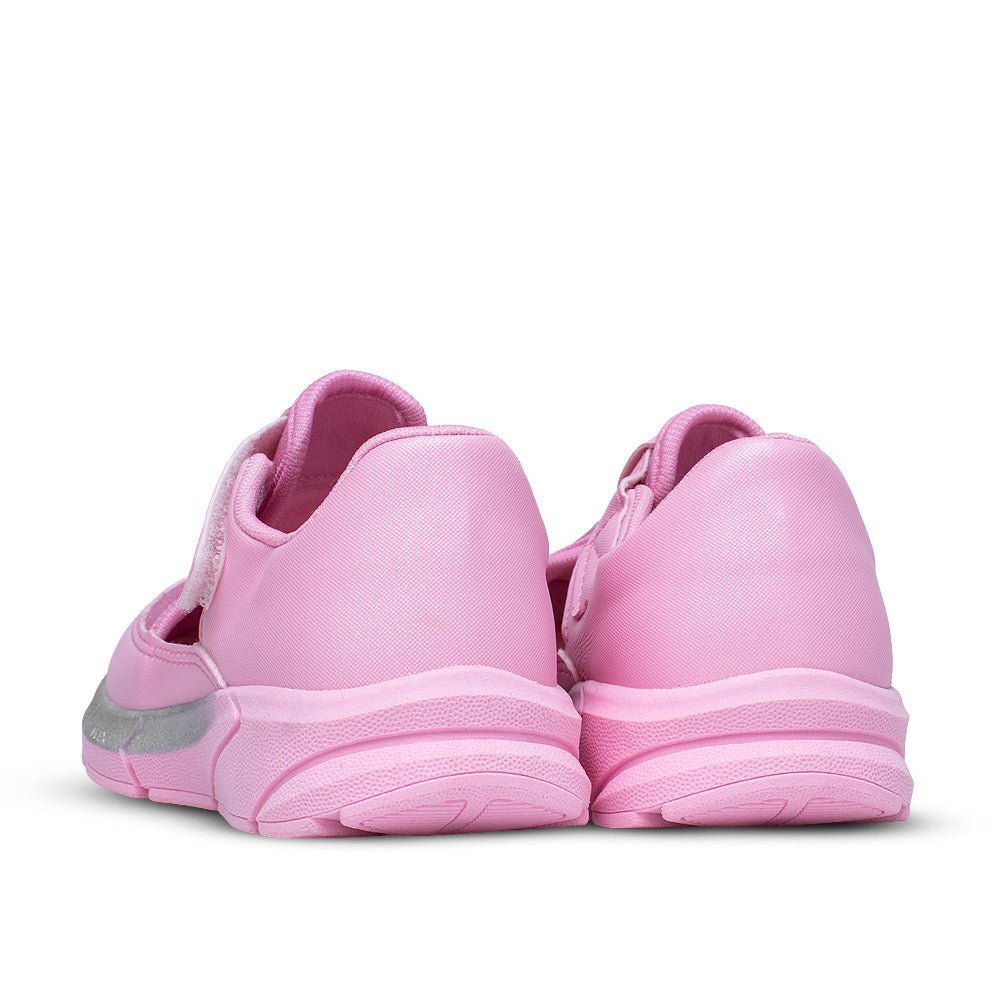 Tênis Menina Infantil Kidy Energy Baby Respitec Rosa e Prata - Kidy Calçados - Tênis