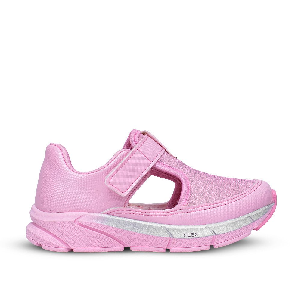 Tênis Menina Infantil Kidy Energy Baby Respitec Rosa e Prata - Kidy Calçados - Tênis