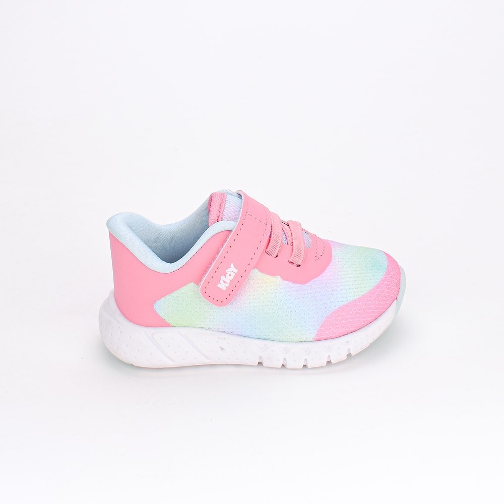 Tênis Menina Infantil Kidy Equilíbrio Pink e Colorido - Kidy Calçados - Tênis