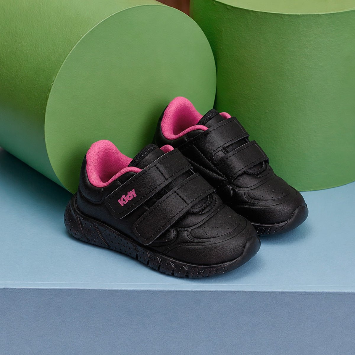 Tênis Menina Infantil Kidy Equilíbrio Preto e Pink - Kidy Calçados - Tênis