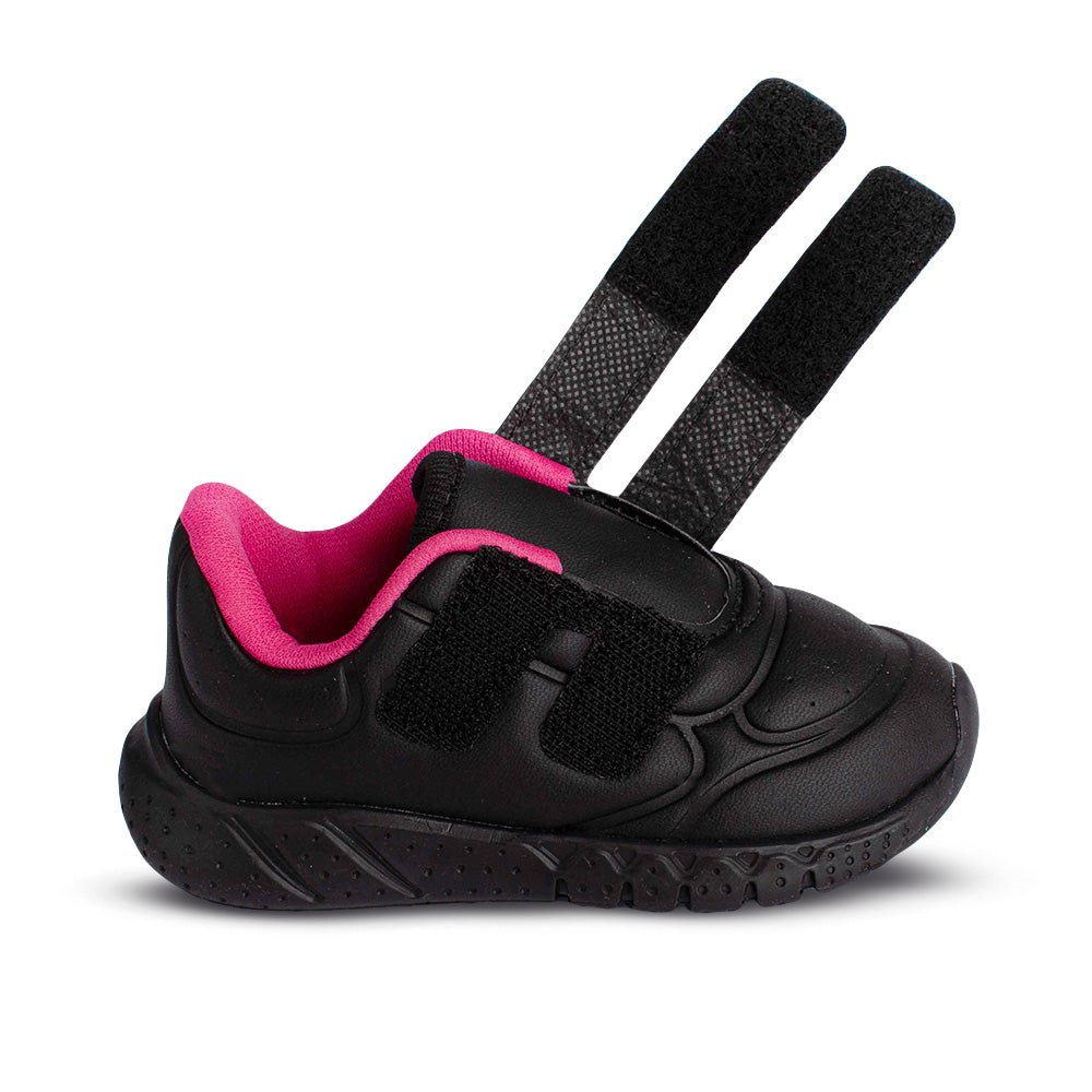 Tênis Menina Infantil Kidy Equilíbrio Preto e Pink - Kidy Calçados - Tênis